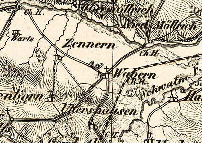 Landkarte 1850