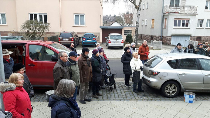 Verlegung Stolpersteine