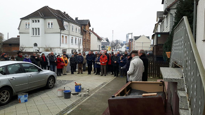 Verlegung Stolpersteine