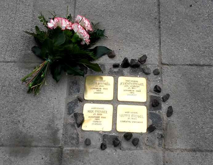 Verlegung Stolpersteine