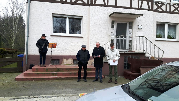 Verlegung Stolpersteine